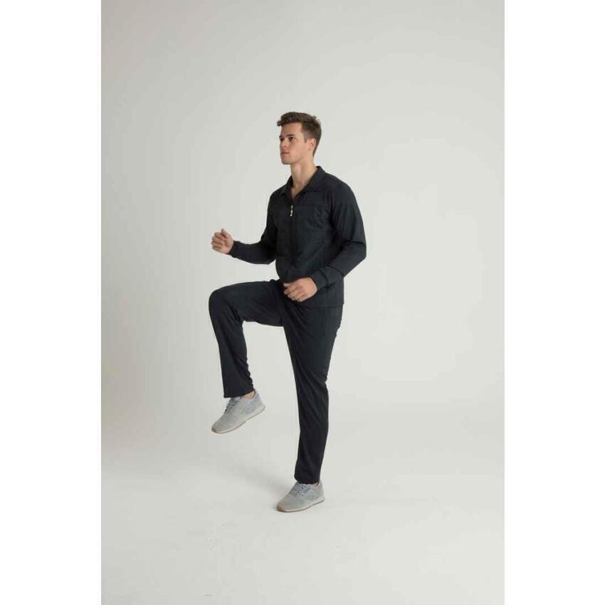 Crosstime 1036 Erkek Dalgıç Kaplamalı Eşfoman Takım Antrasit Erkek Eşofman Altı 1036-03 - 2