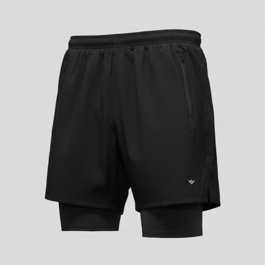 Crosstime 4034 Erkek Şortlu Tayt SİYAH Erkek Şortlu Tayt - 2