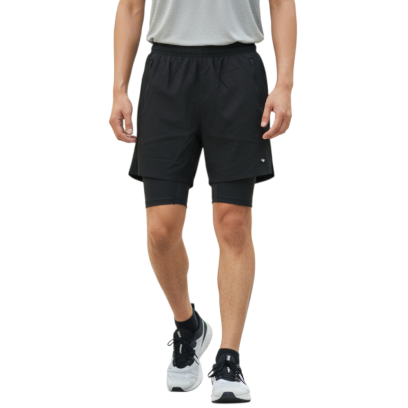 Crosstime 4034 Erkek Şortlu Tayt SİYAH Erkek Şortlu Tayt - Crosstime