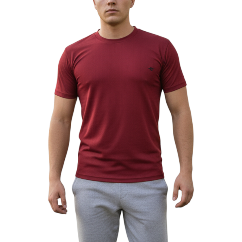 Crosstime 5023 Erkek Tshirt Bordo Erkek Tshirt - Crosstime