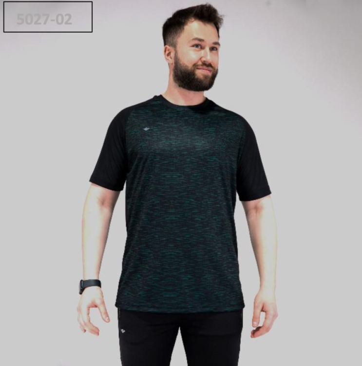 Crosstime 5027 Dijital Baskılı SİYAH Erkek Tshirt - 1