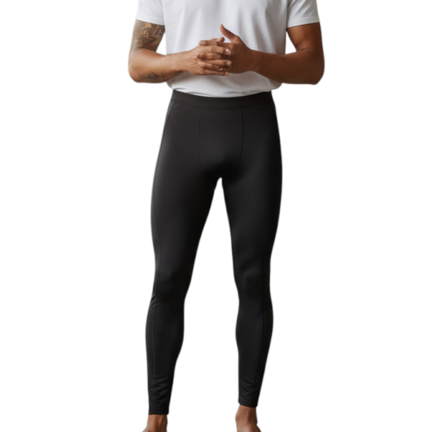 Crosstime 8002 Erkek Uzun Tayt SİYAH Erkek Tayt 8002-02 - 1