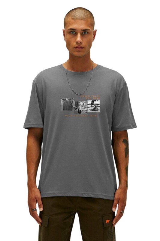 Bad Bear Culture Icon Antrasit Erkek Tshirt - Bad Bear