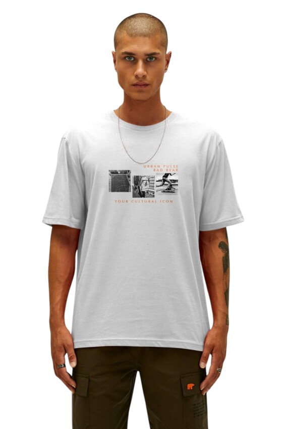 Bad Bear Culture Icon Beyaz Erkek Tshirt - 1