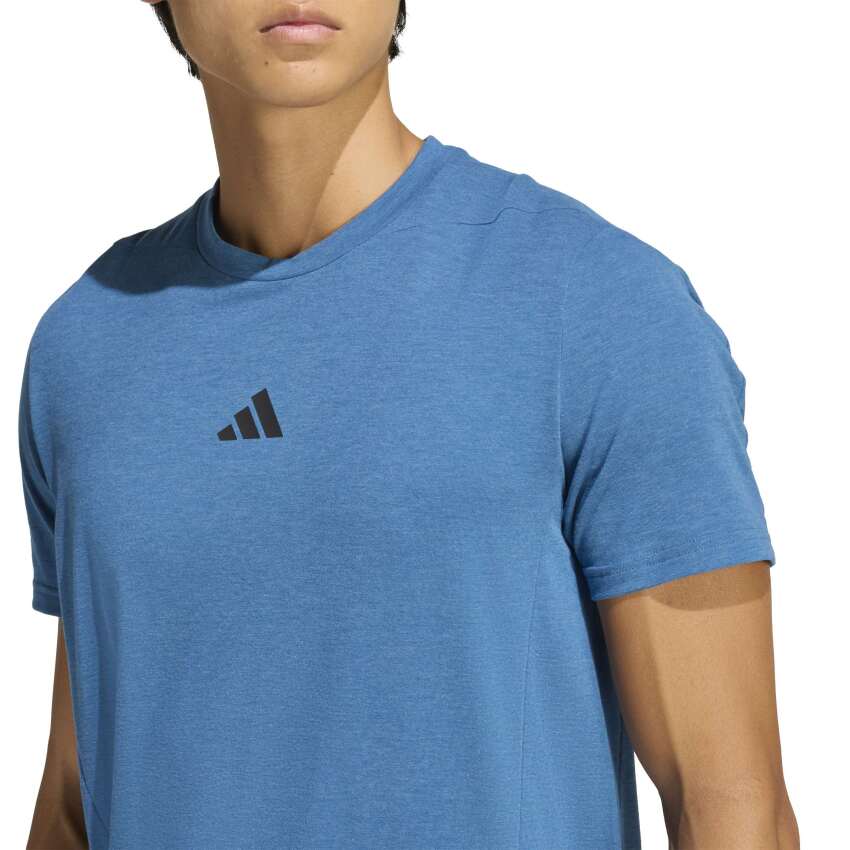 Adidas Designed for Training Mavi Erkek Tshirt - 4