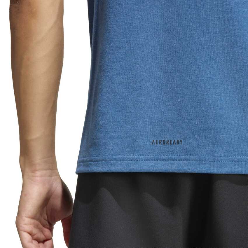 Adidas Designed for Training Mavi Erkek Tshirt - 5