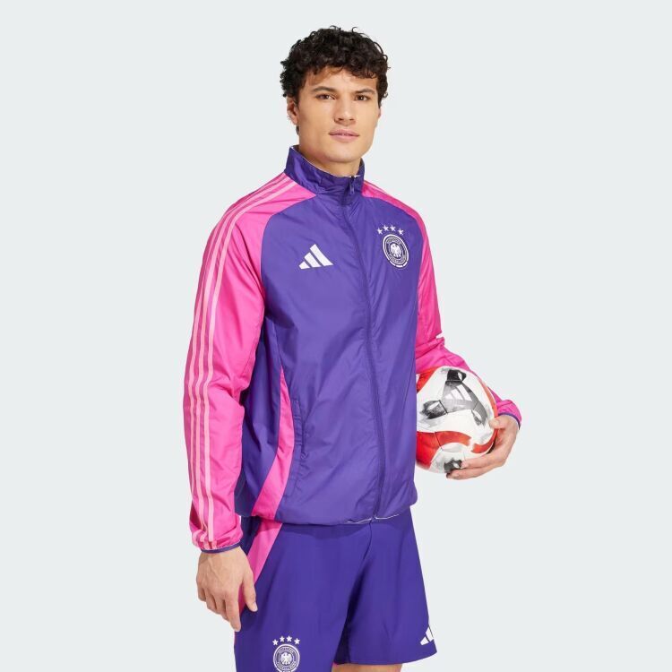 Adidas Germany Anthem Mor Erkek Eşofman Üstü - 4