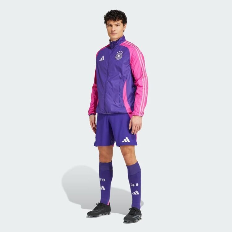 Adidas Germany Anthem Mor Erkek Eşofman Üstü - 3