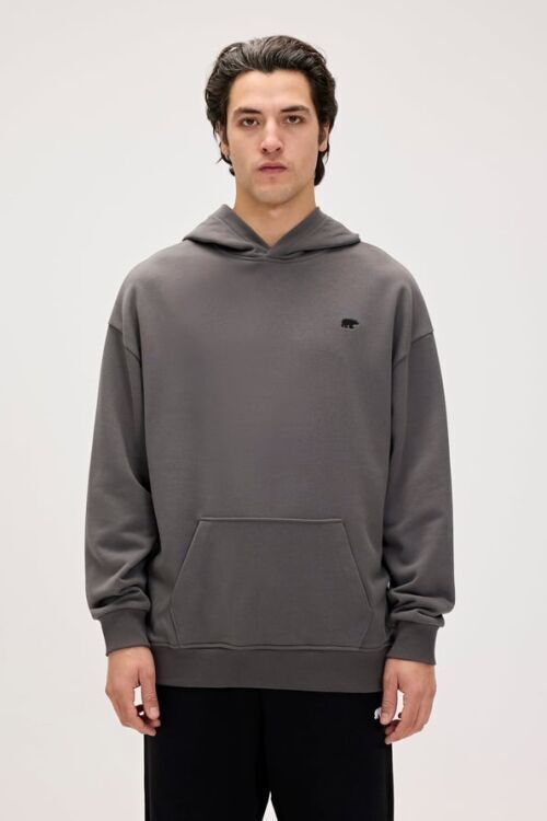 Bad Bear Drake Hoodie Os Gri Erkek Sweatshirt - Bad Bear