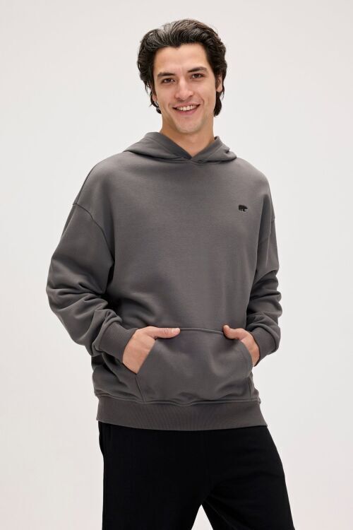 Bad Bear Drake Hoodie Os Gri Erkek Sweatshirt - Bad Bear (1)