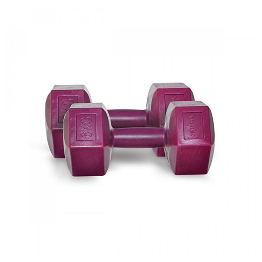 Dynamic DAMBIL PLASTİK 6 KG Mor Unisex Dambıl - 1