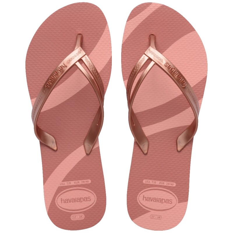 Havaianas Elegance Print Pembe Kadın Terlik - 4