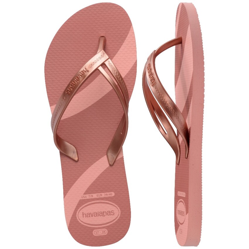 Havaianas Elegance Print Pembe Kadın Terlik - 5