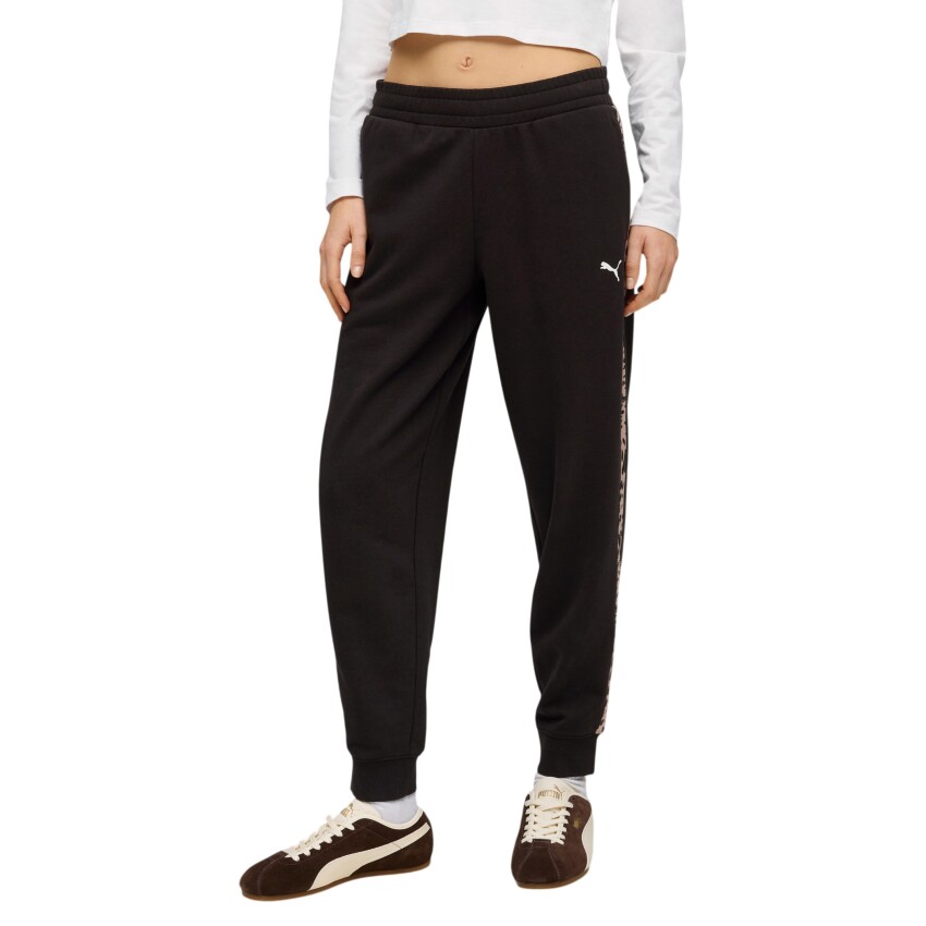 Puma Ess Graphic Animal Siyah Kadın Eşofman Altı - 1