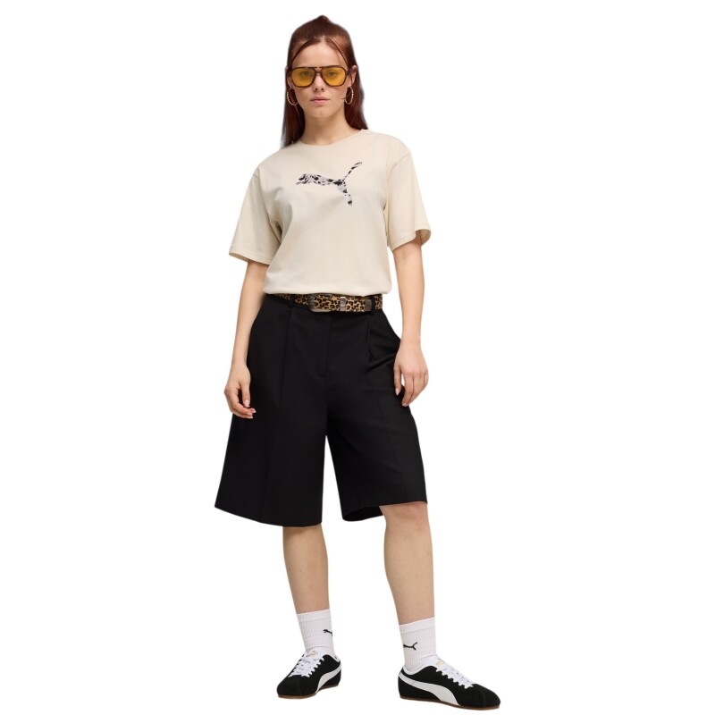 Puma Ess Graphic Animal Bej Kadın Tshirt - 3