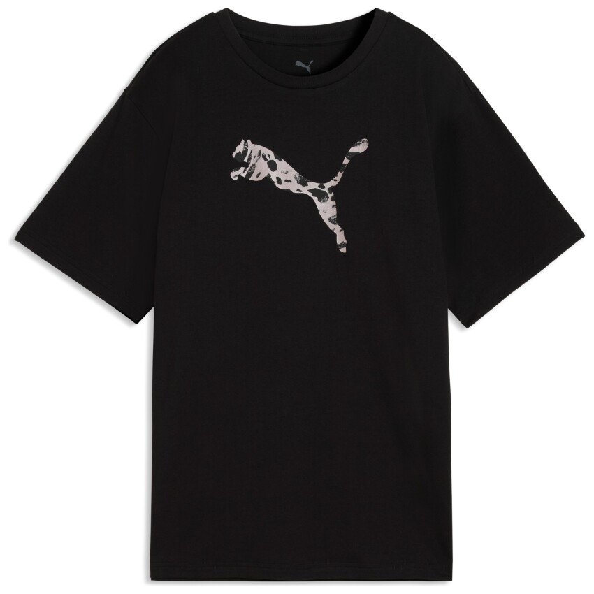 Puma Ess Graphic Animal Siyah Kadın Tshirt - 4