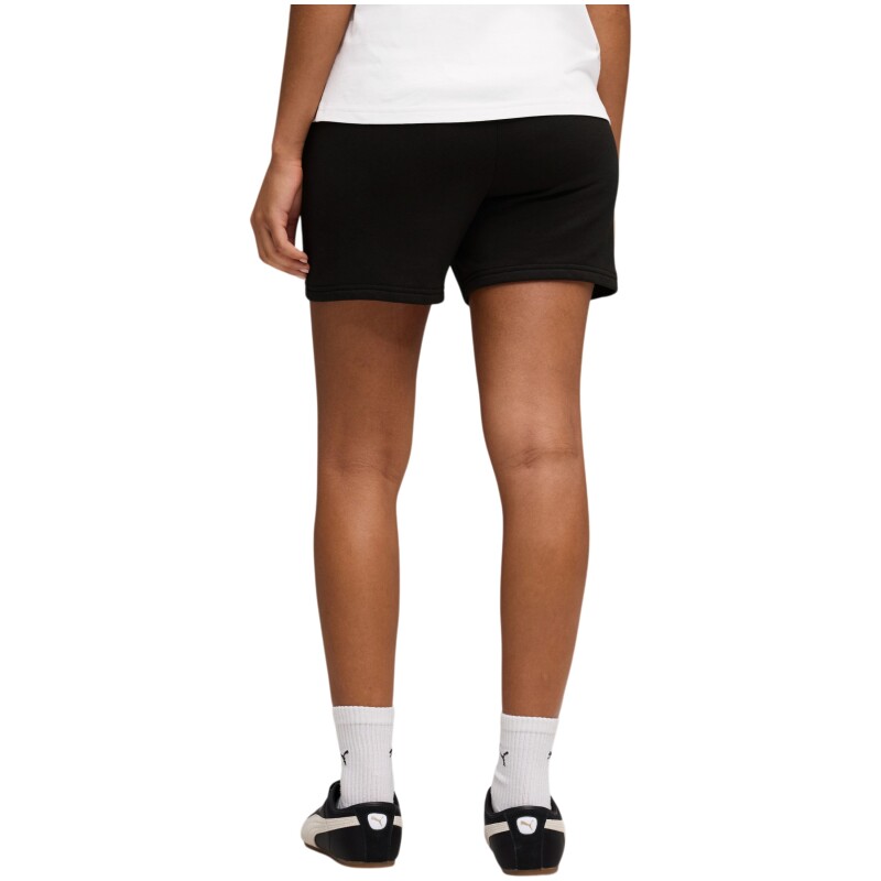 Puma Ess Script High-Waist Siyah Kadın Şort - 2