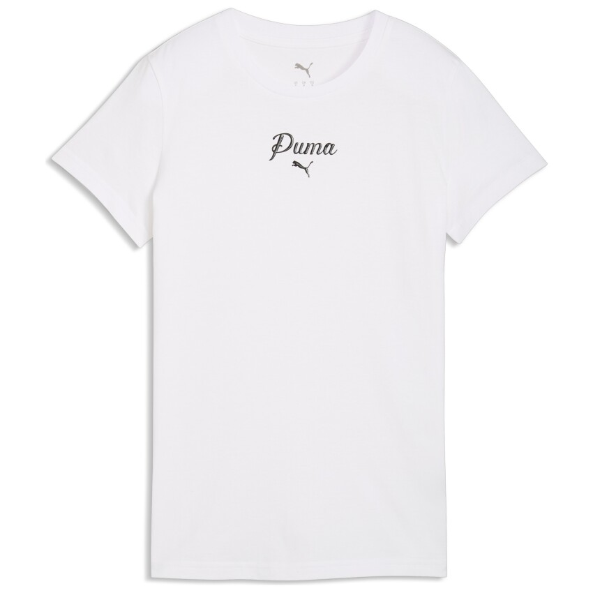 Puma Ess Script Beyaz Kadın Tshirt - 4