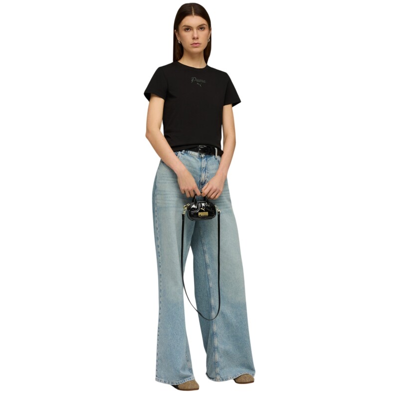 Puma Ess Script Siyah Kadın Tshirt - 3