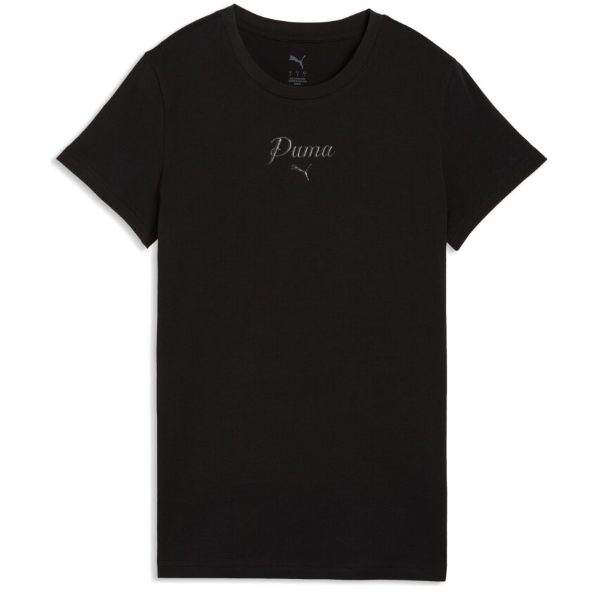 Puma Ess Script Siyah Kadın Tshirt - 4