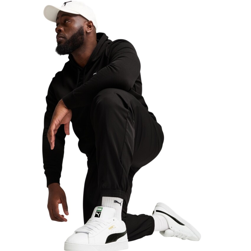 Puma Ess Woven Siyah Erkek Eşofman Altı - 4