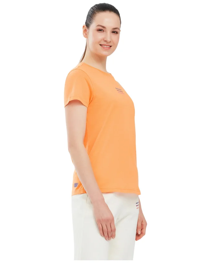 Skechers Essential W Short Sleeve T-Shirt Turuncu Kadın Tshirt - 3