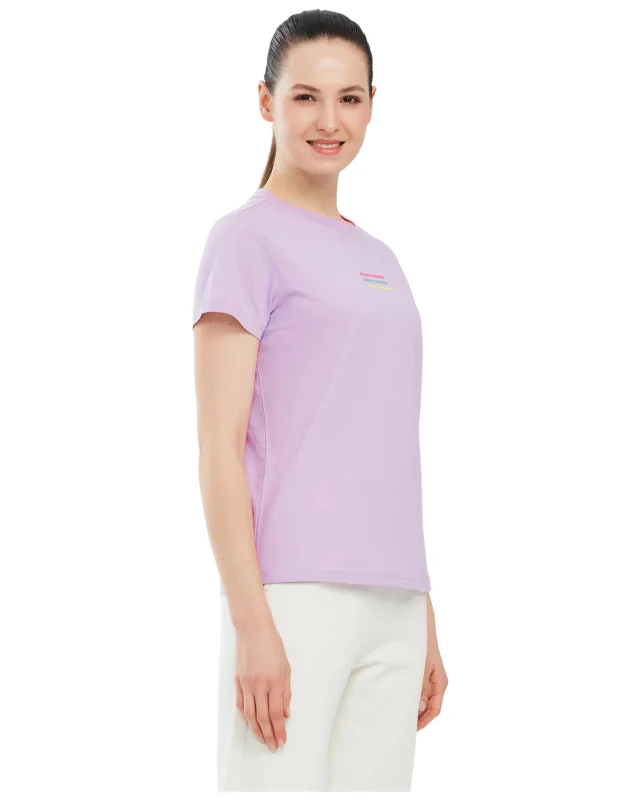 Skechers Essential W Short Sleeve T-Shirt Mor Kadın Tshirt - 4