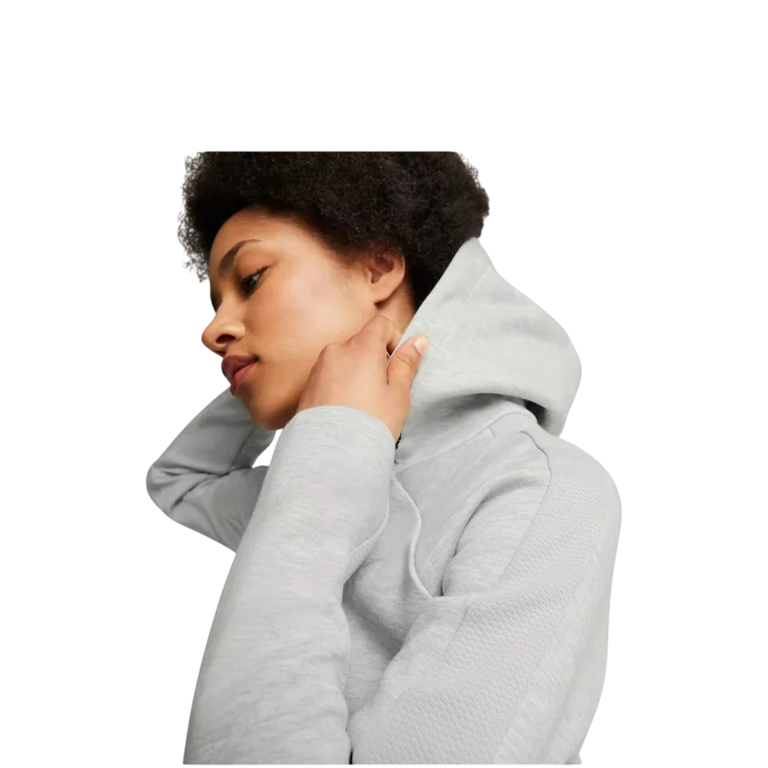 Puma EVOSTRIPE Full-Zip Hoodie Gri Kadın Sweatshirt - 2