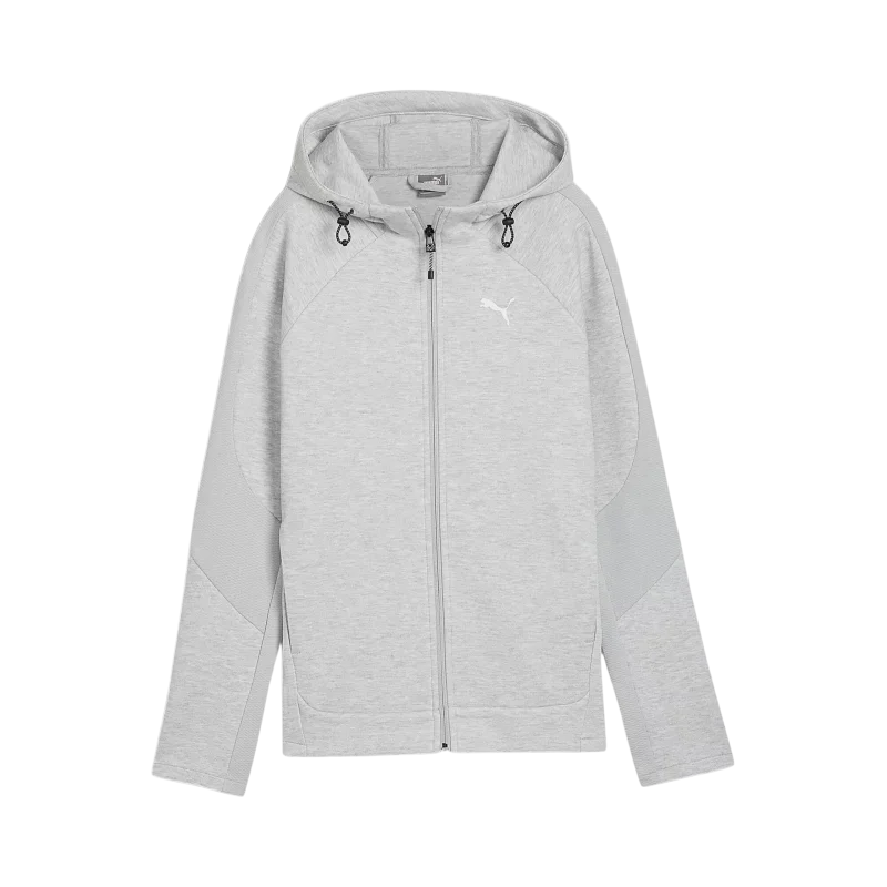 Puma EVOSTRIPE Full-Zip Hoodie Gri Kadın Sweatshirt - 5
