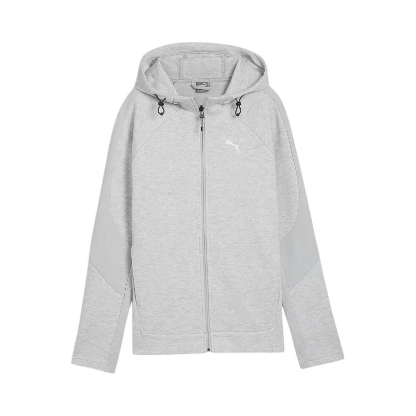 Puma EVOSTRIPE Full-Zip Hoodie Gri Kadın Sweatshirt - 5