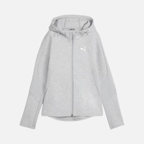 Puma EVOSTRIPE FZ Hoodie Gri Kadın Sweatshirt - 5