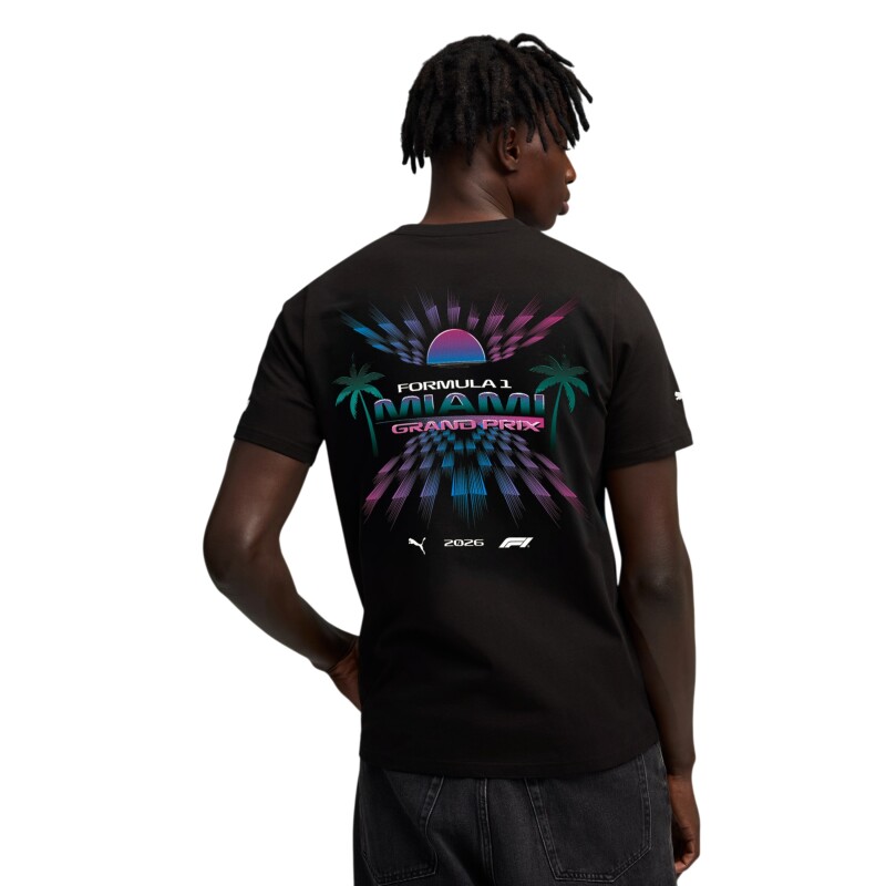 Puma F1 Miami Siyah Erkek Tshirt - 2