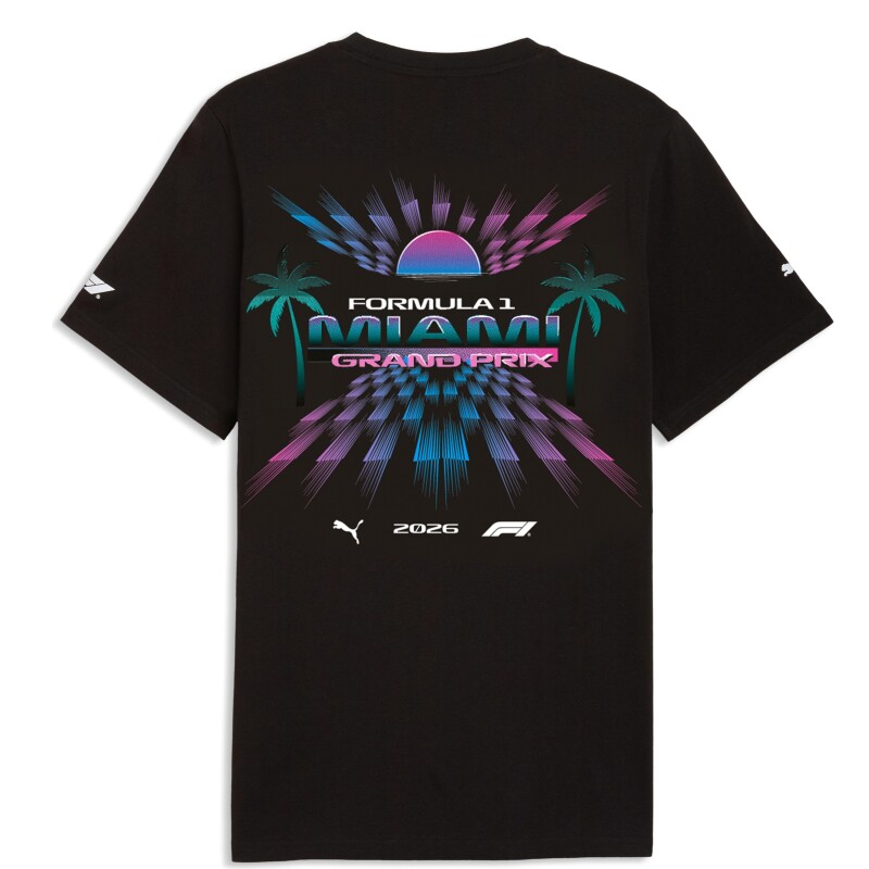 Puma F1 Miami Siyah Erkek Tshirt - 5