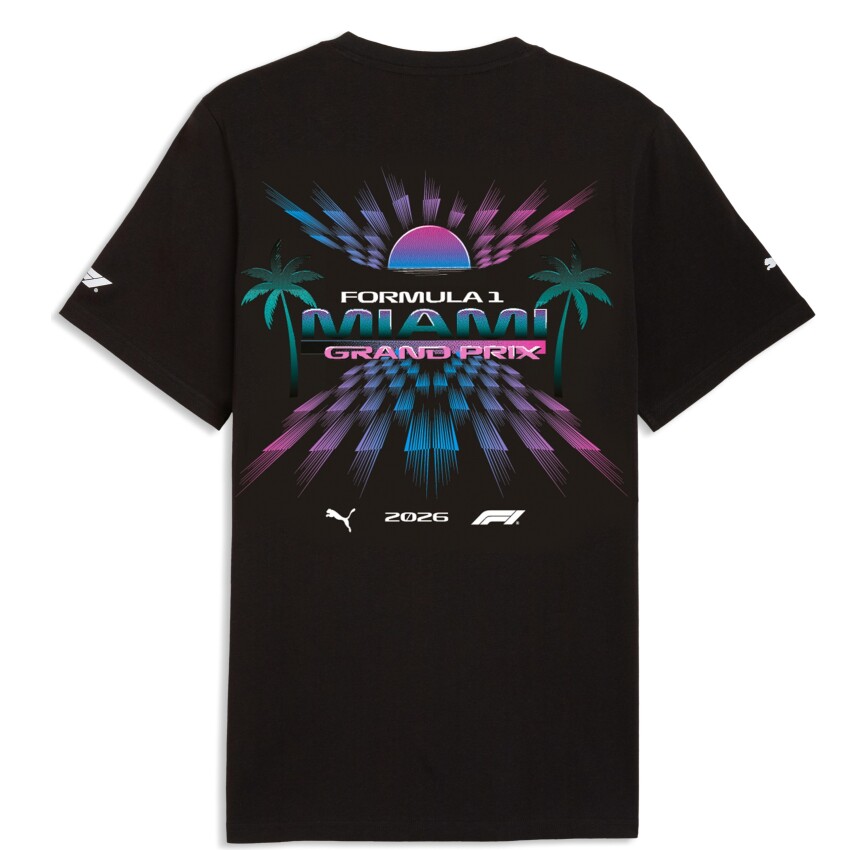 Puma F1 Miami Siyah Erkek Tshirt - 5