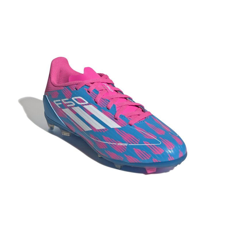 Adidas F50 League FG/MG J Mavi Çocuk Krampon - 5