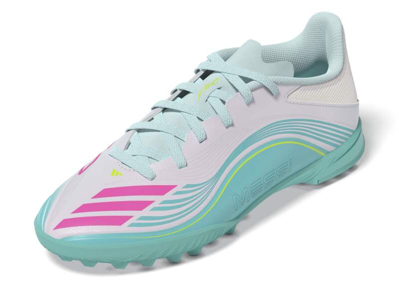 Adidas F50 Messi League Beyaz Çocuk Halı Saha Ayakkabısı - 5