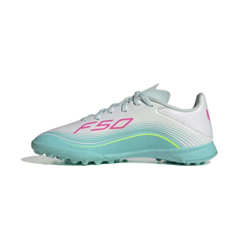 Adidas F50 Messi League Beyaz Çocuk Halı Saha Ayakkabısı - 2