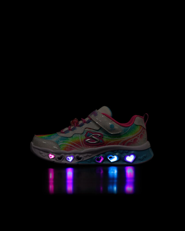 Skechers Flutter Heart Lights - Groovy Swirl Çocuk Günlük Ayakkabı - 9