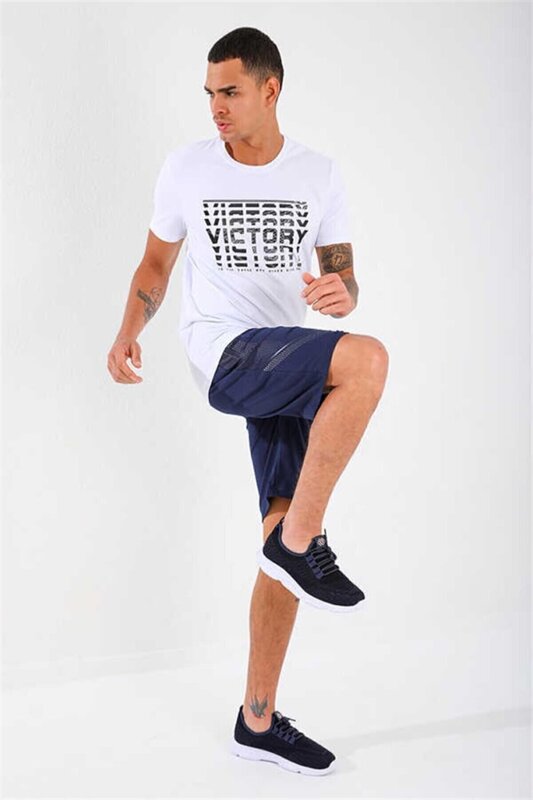 Forinns T-SHİRT O YAKA BEYAZ Erkek Tshirt F10ER-03162-02 - 3