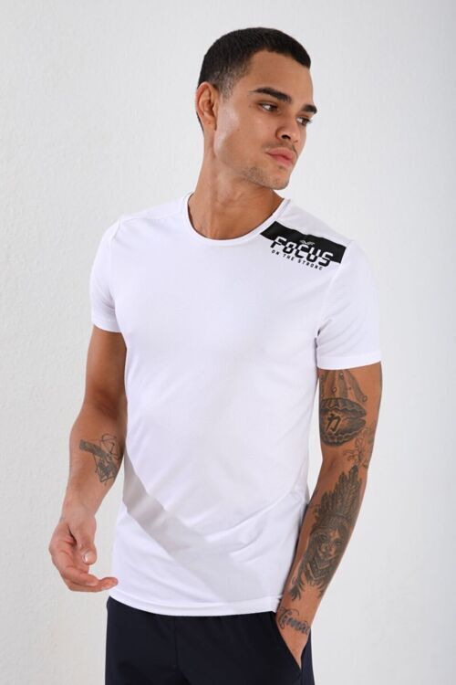 Forinns T-SHİRT O YAKA BEYAZ Erkek Tshirt F10ER-03186-02 - 1