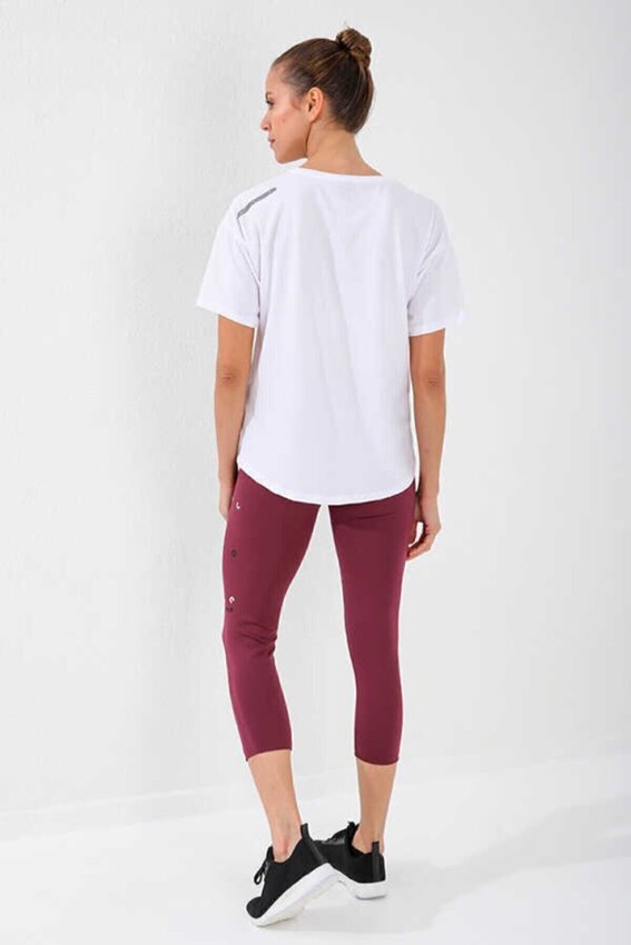 Forinns T-SHİRT O YAKA BEYAZ Kadın Tshirt F10BY-03301-02 - 2