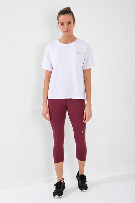 Forinns T-SHİRT O YAKA BEYAZ Kadın Tshirt F10BY-03301-02 - 3