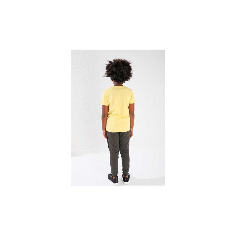 Forinns T-SHİRT O YAKA SARI Çocuk Tshirt F10EG-03223-15 - 3