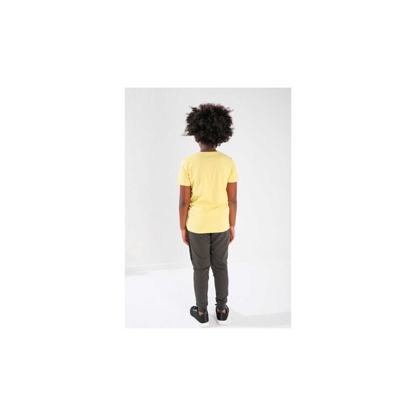 Forinns T-SHİRT O YAKA SARI Çocuk Tshirt F10EG-03223-15 - 3
