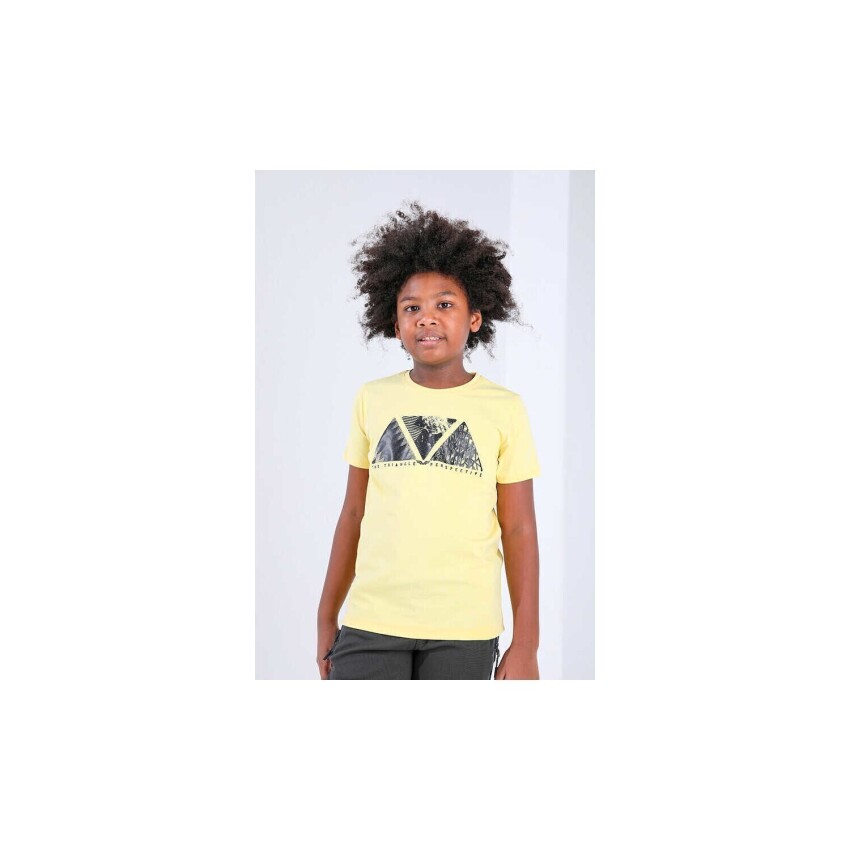 Forinns T-SHİRT O YAKA SARI Çocuk Tshirt F10EG-03228-15 - 1