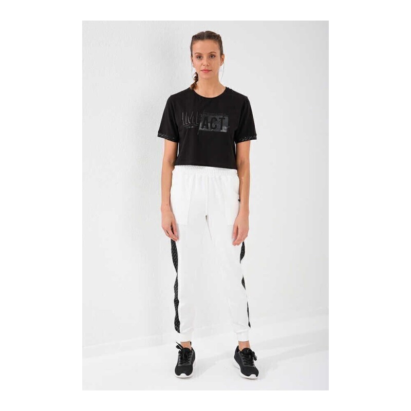 Forinns T-SHİRT O YAKA SİYAH Kadın Tshirt F10BY-03263-01 - 1