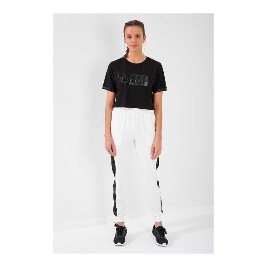 Forinns T-SHİRT O YAKA SİYAH Kadın Tshirt F10BY-03263-01 - 1