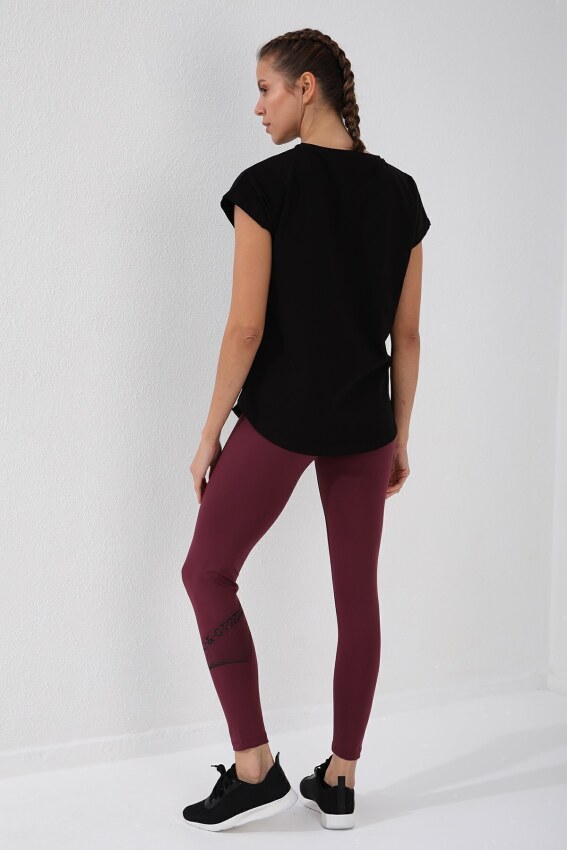 Forinns T-SHİRT O YAKA SİYAH Kadın Tshirt F10BY-03265-01 - 3