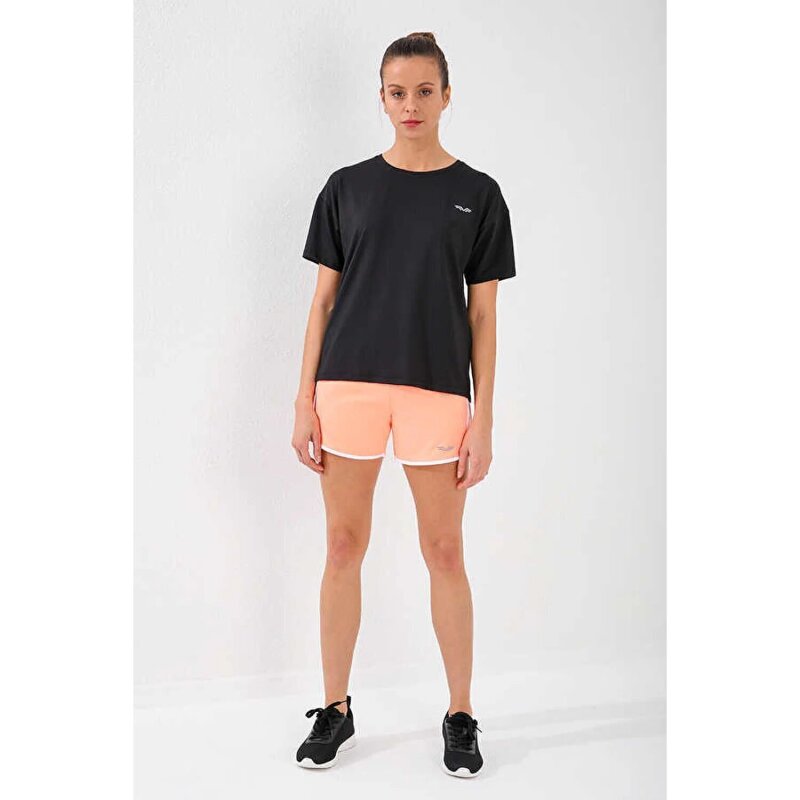 Forinns T-SHİRT O YAKA Siyah Kadın Tshirt F10BY-03301-01 - 1