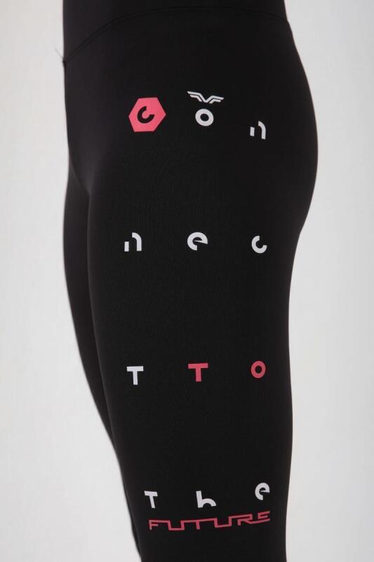 Forinns TAYT Siyah-Pembe Kadın Tayt F10BY-03269-523 - 3